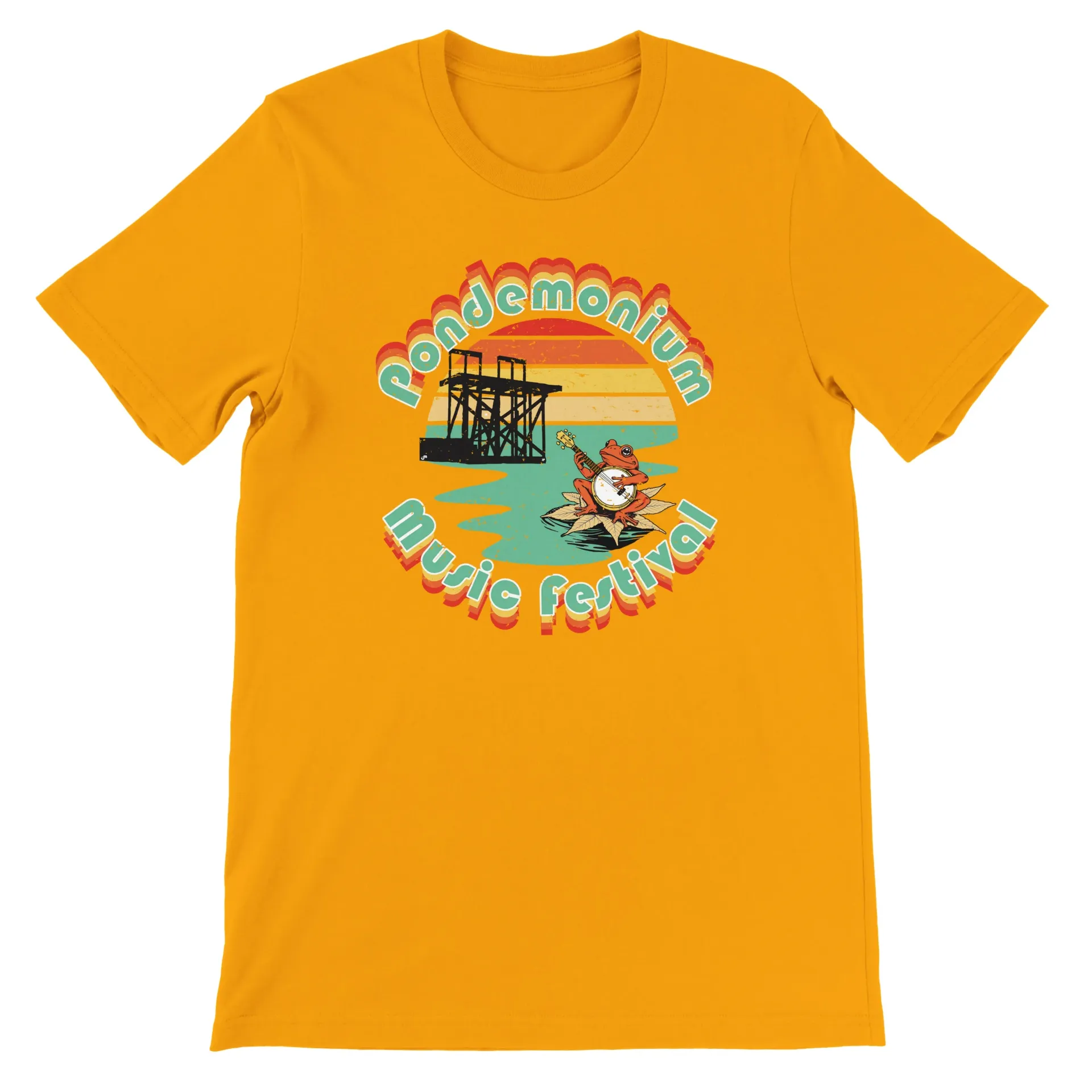 Pondemonium Premium Unisex Crewneck T-shirt - Large Chest Logo